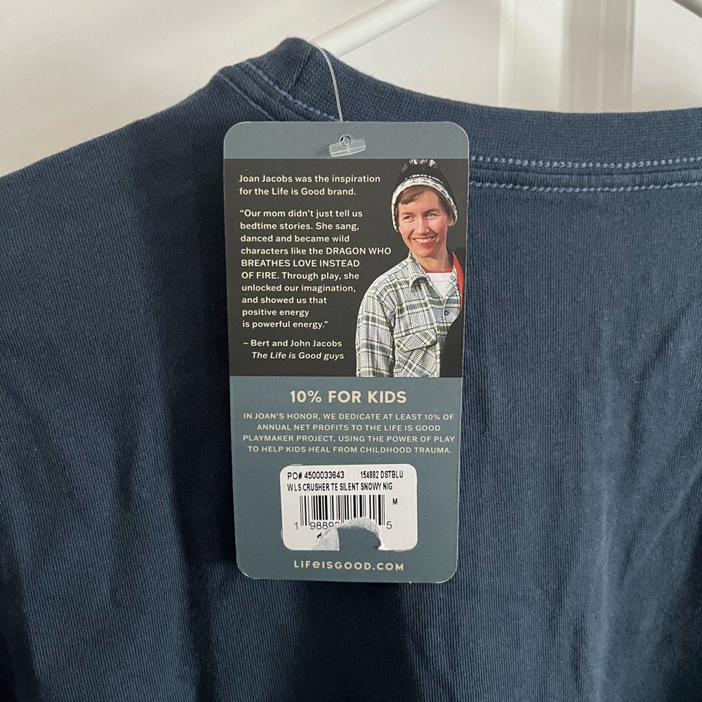 Life Is Good Navy Silent Night Long Sleeve Tee - Picture 6 of 6